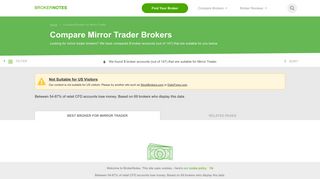 10 Best Mirror Trader Brokers: Top Mirror Trader FX Brokers