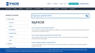 MyFXCM - FXCM Support
