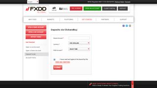 FXDD Malta ClickAndBuy Login, Transfer Funds To Forex Trading ...