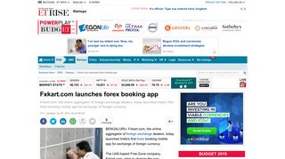 Fxkart.com launches forex booking app - The Economic Times