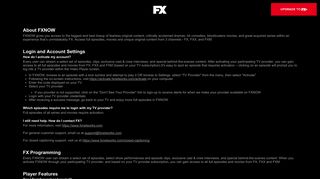 Settings | Help | FX Networks
