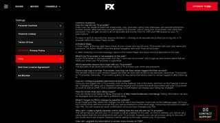 Settings | Help | FX Networks