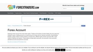 Forex Trading Account - Open a Free Forex Demo Account