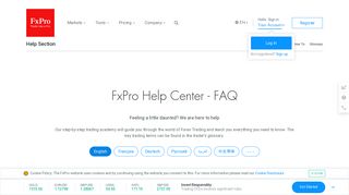 GENERAL | Do you offer demo accounts? | FxPro Help Section - FAQ