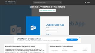 Web Mail Fyidoctors. Outlook Web App