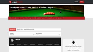 Blackpool & District Wednesday Snooker League - League