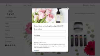 Fyve, Inc.: Fyve | Natural Beauty Products | Handcrafted in Cupertino, CA