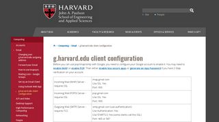 g.harvard.edu client configuration | Harvard John A. Paulson School of ...