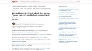 Harvard University: Which schools does having a '@g.harvard.edu ...