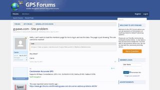 g-paws.com - Site problem | GPS Forums