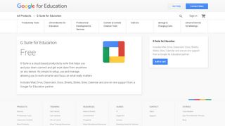 G Suite for Education – Google for Education Products