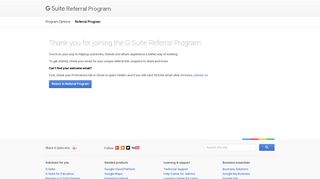 Referral Program – Google G Suite