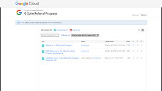 G Suite Referral Program - Google Cloud Connect