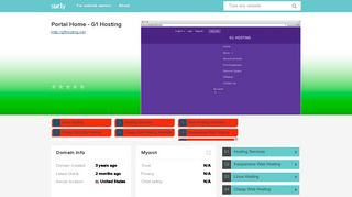 g1hosting.net - Portal Home - G1 Hosting - G1 Hosting - Sur.ly