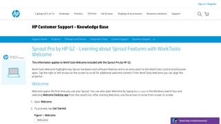 Sprout Pro by HP G2 - Learning about Sprout Features with WorkTools ...