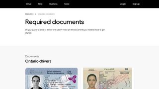Required Documents | Get started driving with Uber | Uber