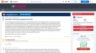 Reminder to NOT buy any games from G2A : pcgaming - Reddit