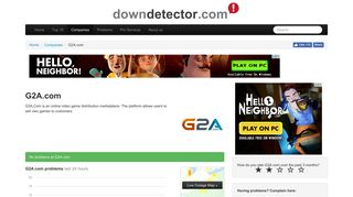 G2a down? Current outages and problems | Downdetector