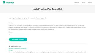 Mobicip | Login problem iPod Touch (G4)