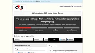 Welcome to the G4S Career Center - Register or Login - G4S Global ...