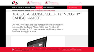 Risk 360: A Global Security Industry Game-Changer | G4S Corporate ...