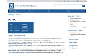 Grant Information - ED.gov
