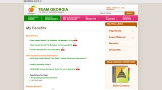 My Benefits : Team Georgia