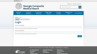 Login | Georgia Composite Medical Board