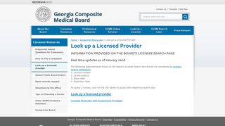 Look up a Licensed Provider | Georgia Composite Medical Board