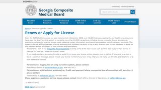 Renew or Apply for License | Georgia Composite Medical Board