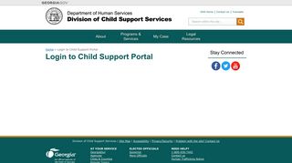 Login to Child Support Portal - Child Support Services - Georgia.gov
