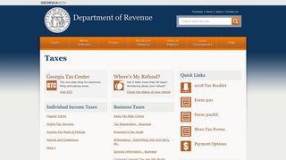 Taxes - Department of Revenue - Georgia.gov