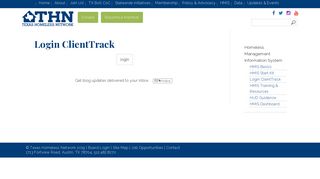 Login ClientTrack | Texas Homeless Network