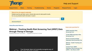 Webinar - Tracking Health Risk Screening Tool (HRST) Data through ...