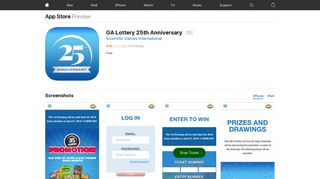 GA Lottery 25th Anniversary on the App Store - iTunes - Apple
