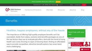 Employee Benefits | G&A Partners