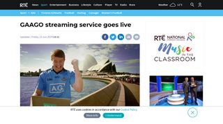 GAAGO streaming service goes live - RTE