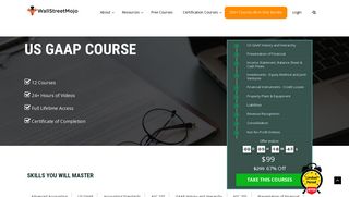 US GAAP Course (with Online Certificate) | 12 Courses Bundle