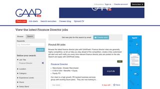 Finance Director Jobs | Search & Apply Now | GAAPweb