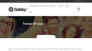 Terms of Use – Gabby Academy