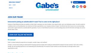 JOIN OUR TEAM! | mygabes - Gabe's