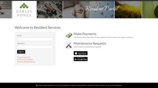 Login to Gables Ponce Resident Services | Gables Ponce - RENTCafe