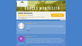 Resident Reviews of Gables Montecito - Modern Message