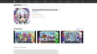 Gacha Studio (Anime Dress Up) on the App Store - iTunes - Apple