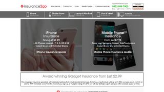 Insurance2go - Award Winning Gadget Insurance From £2.99