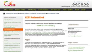 GKIDS Readiness Check - Georgia Department of Education
