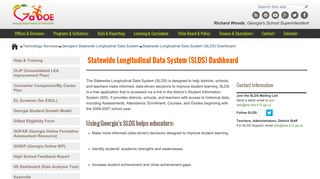 Statewide Longitudinal Data System (SLDS) Dashboard