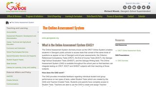 The Online Assessment System - Georgia Department of Education