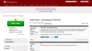 Gadu-Gadu - most popular Polish IM | PortableApps.com