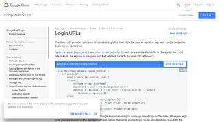 Login URLs | App Engine standard environment for Python | Google ...